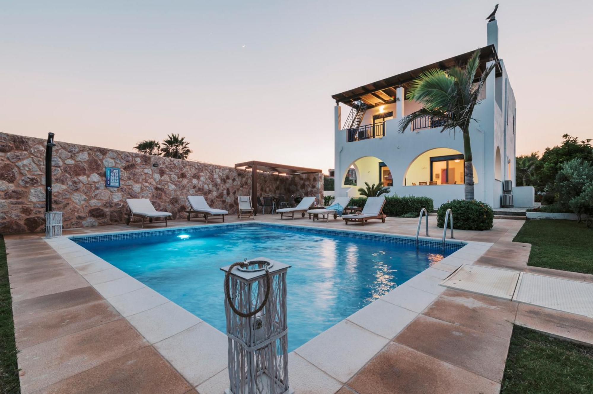 Villa Deep Blue Lakhania Bagian luar foto