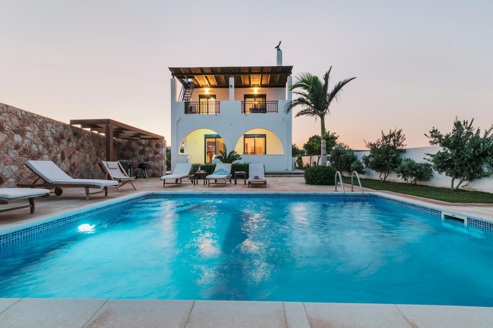 Villa Deep Blue Lakhania Bagian luar foto