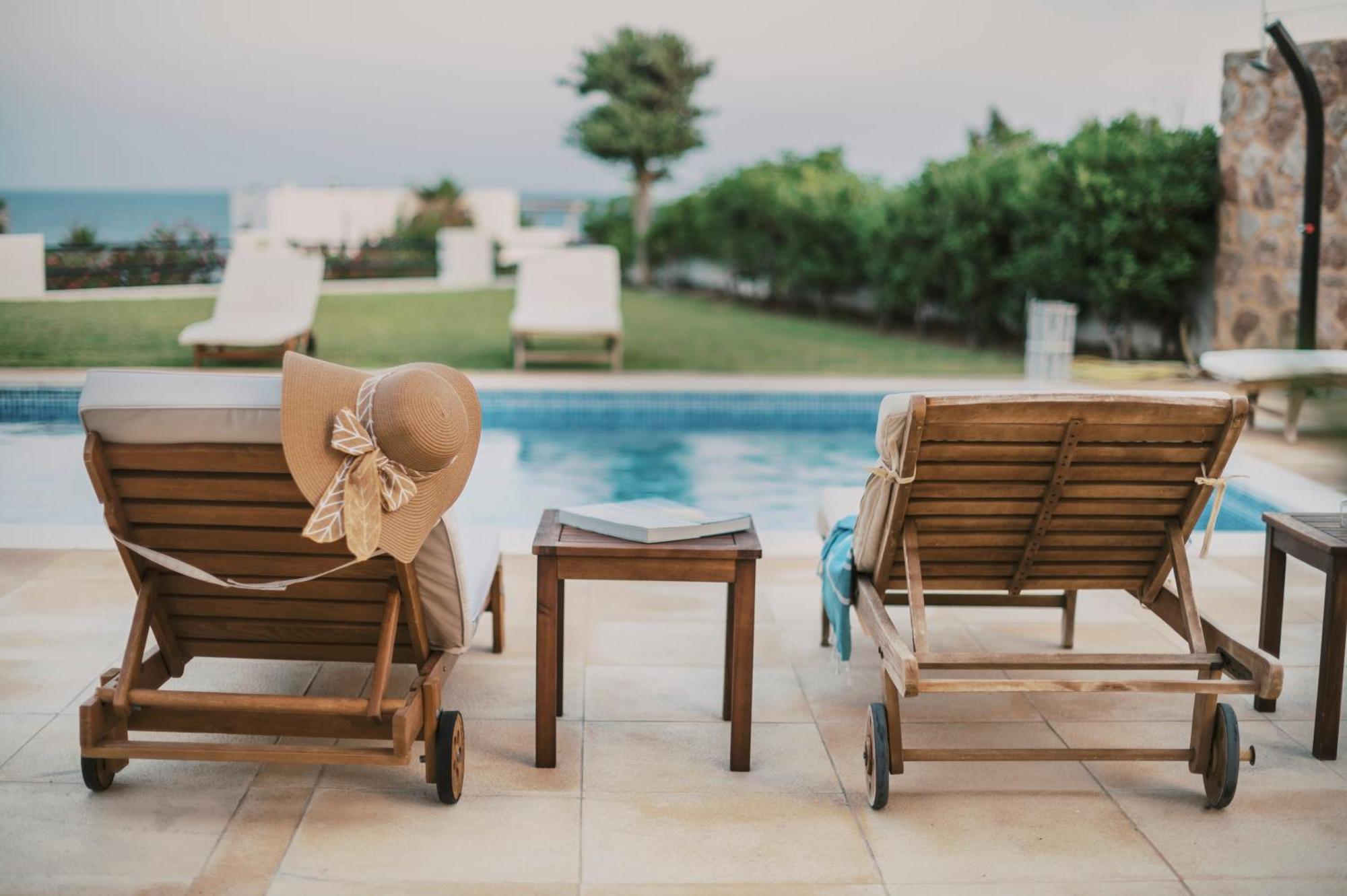 Villa Deep Blue Lakhania Bagian luar foto