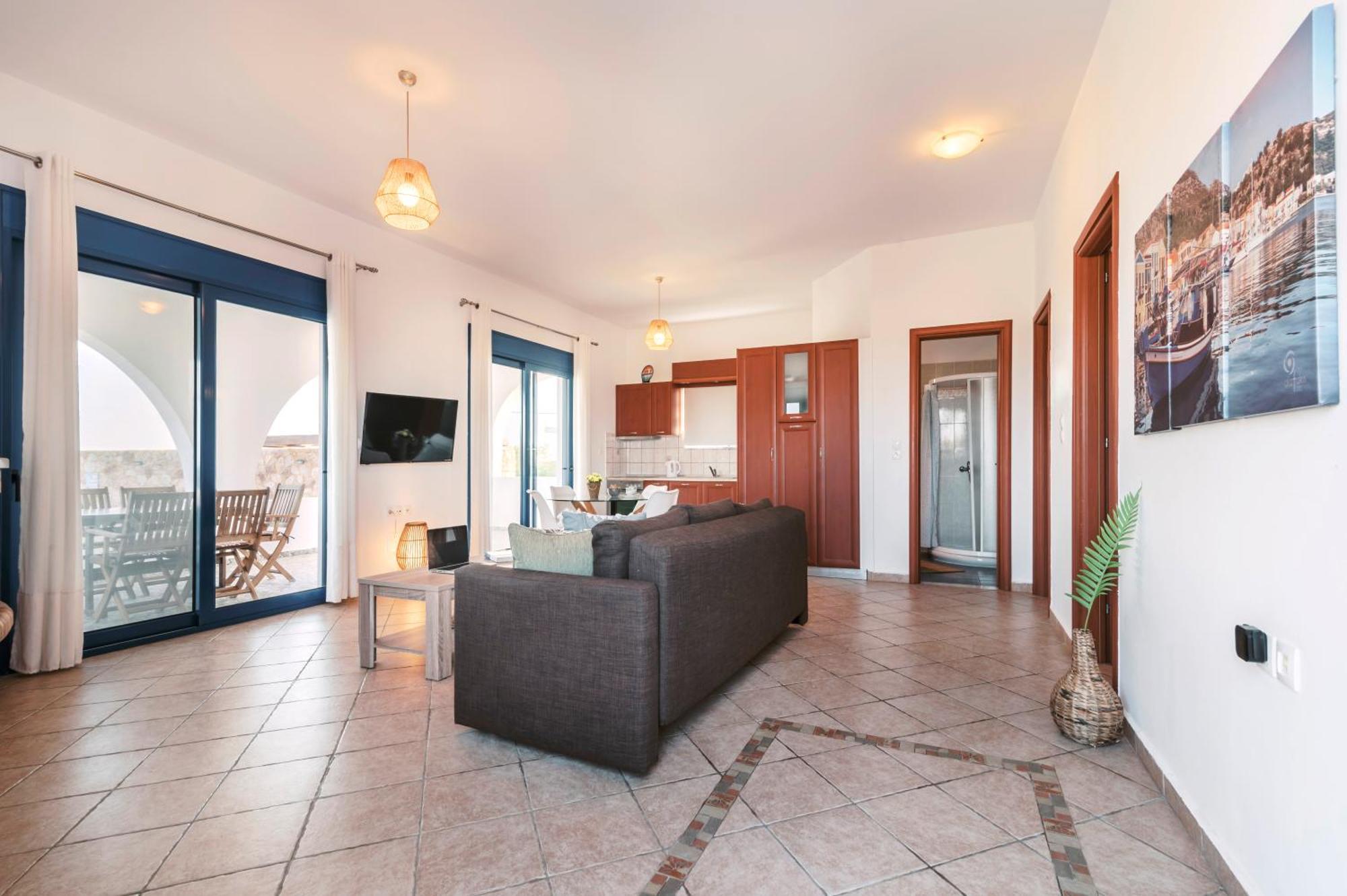 Villa Deep Blue Lakhania Bagian luar foto
